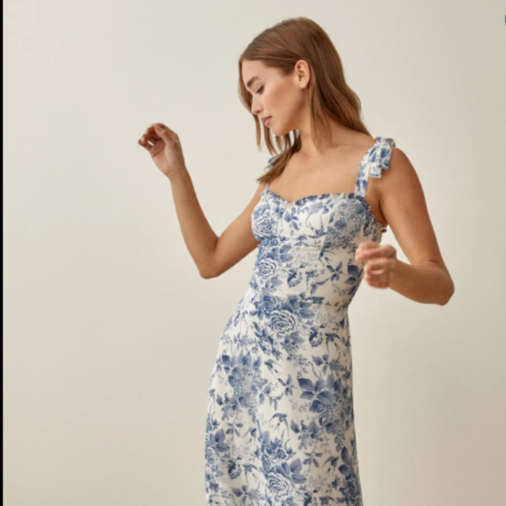 Reformation Nikita Dress Midi Pompadour